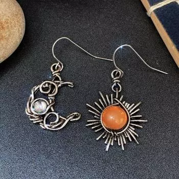 1 пара изысканных серег, универсальные женские серьги в форме луны