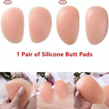 1 пара каплевидных силиконовых накладок для ягодиц, вставок для увеличения ягодиц с эффектом пуш-ап для женских трусиков 200g 1 Pair
