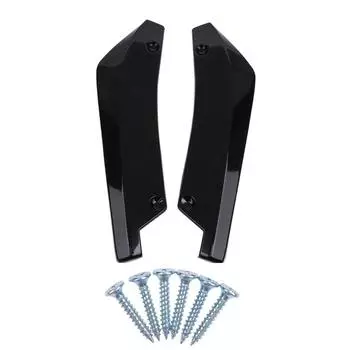 1 пара карбоновых крылышек, боковая юбка, накладка на передний и задний бампер, спойлер, диффузор, сплиттер, защита от царапин Black
