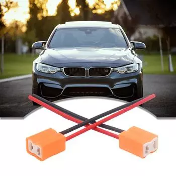 1 пара керамических патронов для ламп накаливания, керамический адаптер для фар H7, ремонтные штепсельные розетки со жгутом проводов