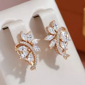 1 пара классического дизайна, блестящие серьги-капли с цирконием для женщин, роскошные вечерние, свадебные, висячие украшения, роскошные аксессуары белый