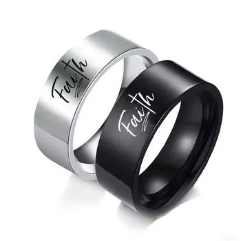 1 пара колец для пары «Я люблю тебя» с буквенным принтом, модные наборы колец из нержавеющей стали, свадебные украшения, подарки на годовщину 7
