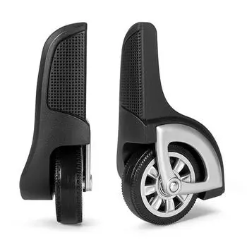 1 пара колес для багажа ПВХ Колеса для чемодана Запасные колеса Поворотные колесики Идеально подходят для замены колес чемодана