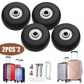 1 пара колес для чемодана, износостойкие колеса для чемодана, инструмент для ремонта(50*18мм)