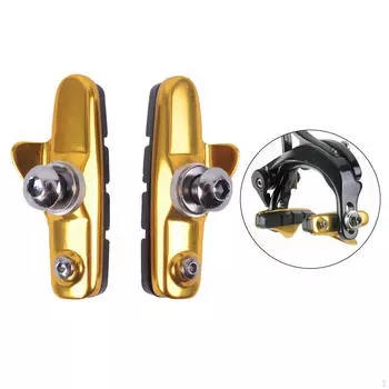 1 пара колодок, тормозные колодки для велосипеда, блоки для шоссейного велоспорта, обод суппорта без крепления