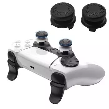 1 пара колпачков для джойстиков с увеличенной высотой для контроллеров PS5/PS5 Elite, защитные чехлы для джойстиков, игровые аксессуары синий