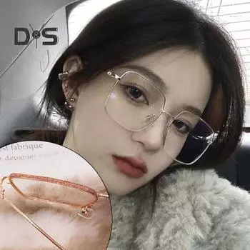 1 пара компьютерных очков с защитой от синего света без степени, женские и мужские очки с защитой от синего света в металлической оправе, очки с УФ-защитой, очки розового золота