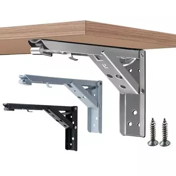 1 пара компактных настенных опорных столов, треугольных петель для скамейки, мебельных аксессуаров