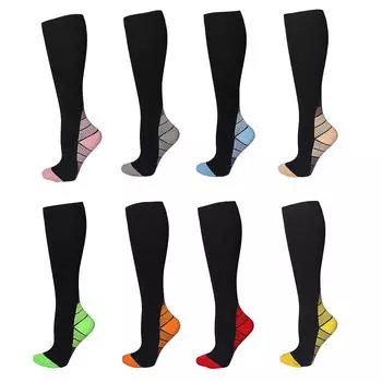 1 пара компрессионных чулок, подарки, градиентные носки для восстановления мышц, товары для фитнеса S/M шампанского