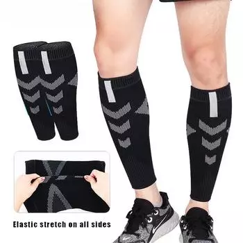 1 пара компрессионных носков для мужчин и женщин, поддерживающих икры, компрессионные носки для голени, облегчение боли в икрах M