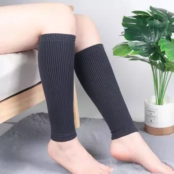 1 пара компрессионных носков на молнии, компрессионные носки для голени, мужские и женские спортивные носки, теплые трикотажные компрессионные носки для голени L