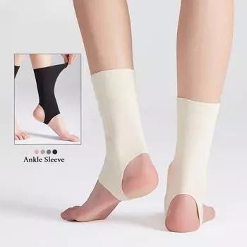 1 пара компрессионных рукавов для женщин, легкий дышащий бандаж L бежевый