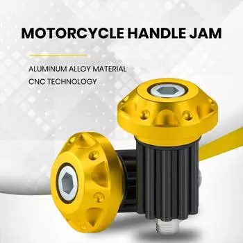 1 пара, конец руля мотоцикла с ЧПУ, алюминиевый сплав, универсальная ручка для мотоцикла, скутера, торцевая заглушка, накладка, аксессуары для модификации серебряный
