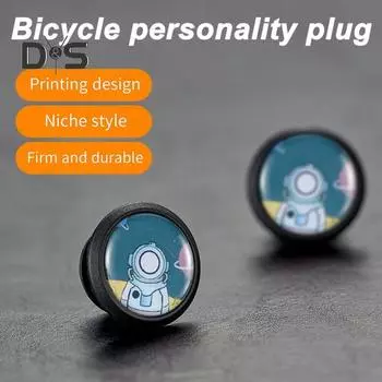 1 пара, конец руля велосипеда, мультяшный сверхмощный легкий вес 15,8-19,5 мм, универсальный MTB, дорожный горный велосипед, ручка, торцевая крышка, аксессуары для велосипеда темно-синий