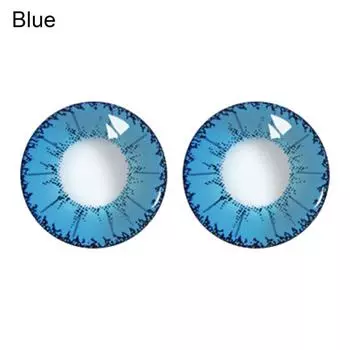 1 пара контактных линз для глаз, безопасные мини-косметические контактные линзы для ежегодного использования для женщин синий