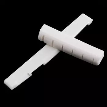 1 пара костяных гитар, седло для 6-струнной классической акустической фолк-гитары, белое