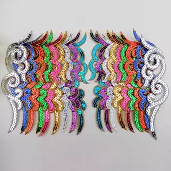 1 пара костюмов для косплея, аппликации «сделай сам», расшитая блестками вышивка, бейка, железные тканевые нашивки зелёный