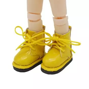 1 пара кожаных ботинок для куклы Obitsu 11, посеребренные, 1/12, ботинки для куклы BJD, Holala