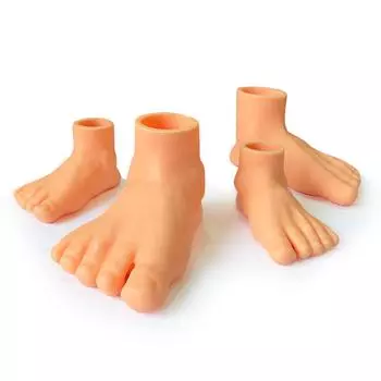 1 пара креативных милых крошечных кукольных ножек, забавные маленькие пальчики, новинка, игрушки-дразнилки для собак, имитация ножек, игрушки для домашних животных, товары для животных