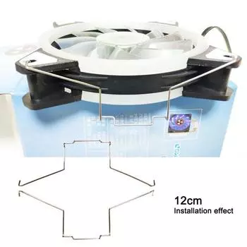 1 пара креплений, простая установка, высокопрочный, легкий, вентилятор охлаждения процессора, жесткие зажимы для настольных компьютеров 9cm серебряный