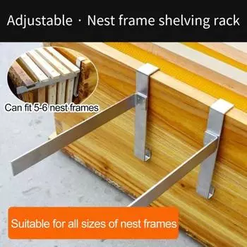 1 пара кронштейн для осмотра улья, держатель рамки для улья, рамка для улья из нержавеющей стали, подставка для пчелиного ящика, подставка для пчеловодства