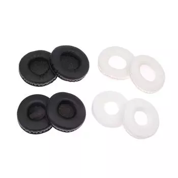 1 пара круглых губчатых чехлов для наушников, амбушюры, сменные амбушюры, амбушюры 50/60/70/80/90 мм, амбушюры для наушников 1pair 50mm white