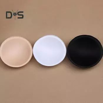 1 пара круглых губчатых подушечек для бюстгальтера Push Up для женщин, латексные невидимые вставки для купальника, бикини, увеличивающие грудь, подушечки для чашечек груди, аксессуары для повседневной носки бежевый