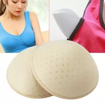 1 пара круглых губчатых поролоновых бюстгальтеров, купальники, набивные вставки, треугольные стереотипы, массажная накладка на грудь Normal чёрный