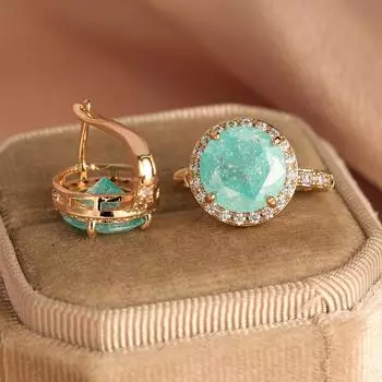 1 пара круглых серег с цирконием CZ для женщин и девочек, роскошные серьги-кольца золотого цвета, подарок на день рождения белый/золотой