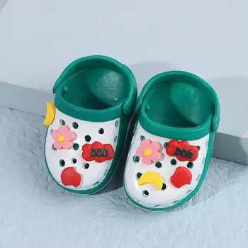 1 пара кукольной обуви, мини-сандалии с отверстиями, пляжная обувь, аксессуары для кукол, игрушки