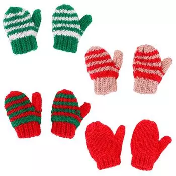 1 пара кукольных мини-шерстяных перчаток для куклы-девочки 18 дюймов, 43 см, одежда для кукол-младенцев, случайный стиль