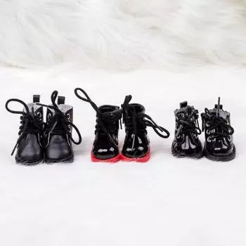 1 пара кукольных туфель из искусственной кожи, туфли из искусственной кожи, туфли для кукол, миниатюрная обувь, боди для кукол Style 3