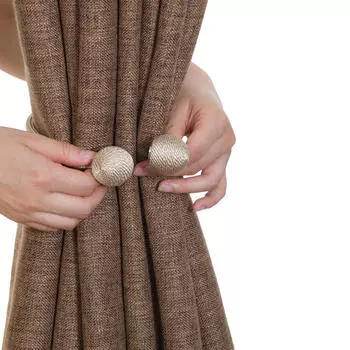 1 пара куратиновых пряжек, креативные современные переплеты европейского типа, шторы с магнитной подвязкой, 2021 40cm бежевый