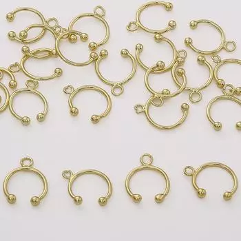 1 пара латунных модных серег-крючков для женщин и девочек 12x15mm 2pcs/bag