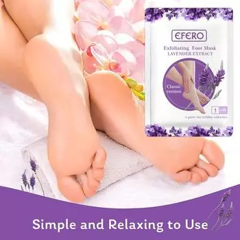 1 пара лавандовых укрепляющих масок для ног, отшелушивающая и обновляющая педикюрная пленка для ног, носки на каблуке, инструмент для ухода за ногами