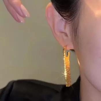 1 пара легких роскошных длинных серег с металлической цепочкой, блестящие серьги с кисточками для женщин, модные свадебные украшения, подарок золотой