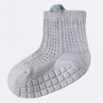 1 пара летних детских сетчатых носков из мягкого хлопка для новорожденных, носки принцессы для младенцев и малышек, милые дышащие носки S(1-2 Year old)