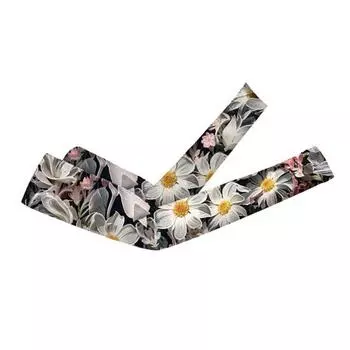 1 пара летних нарукавников Ice Silk с защитой от ультрафиолета, дышащие, нескользящие, эластичные, для мужчин и женщин, для езды на велосипеде, рыбалки, длинные, охлаждающие нарукавники C