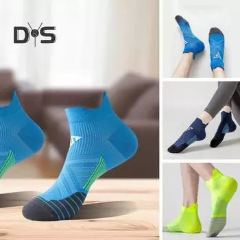 1 пара летних носков унисекс, быстросохнущие, впитывающие пот, антифрикционные, подходящие по цвету, носки-лодочки с низким вырезом, спортивные баскетбольные носки для бега L оранжевый