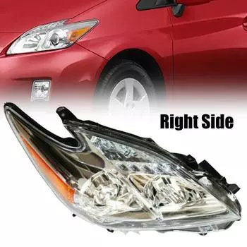 [1 пара] Левая + правая фары, комплект для сборки фар для Toyota Prius Halogen Model 2010 2011 Автомобильные аксессуары