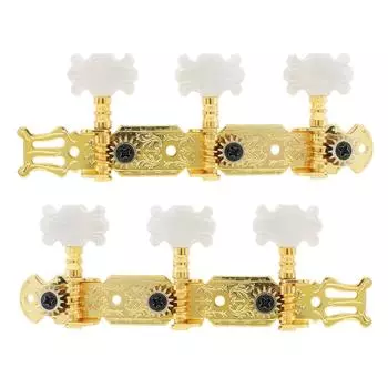 1 пара левых и правых 3L 3R пуговиц с имитацией жемчуга, колки для настройки классической гитары