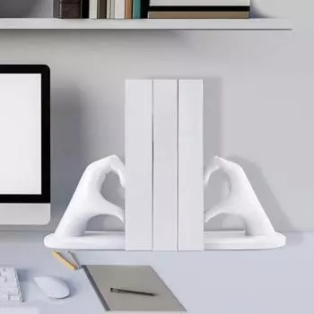 1 пара любовных жестов, держателей для книг, богемная статуэтка в форме сердца из смолы золотистый