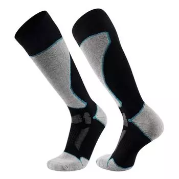 1 пара лыжных носков, толстые зимние термоноски, высокие носки для походов, теплые носки для мужчин и женщин, катание на лыжах, сноуборде, пеший туризм на открытом воздухе gray