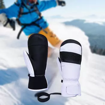 1 пара лыжных перчаток для взрослых, зимние варежки для бега, катания на коньках и лыжах Total Length 25.5cm