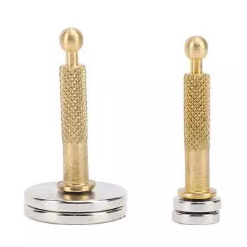 1 пара магнитов для ремонта панели акустической гитары, магниты с круглым основанием и ручкой для верхних трещин, намагничивание