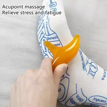 1 пара массажных носков для снятия усталости ног, акупрессурный массажер для ног, рефлексологические носки, инструмент для акупунктурного массажа ног, домашние чулки