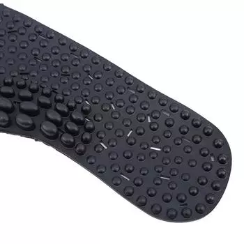 1 пара массажных стелек, акупрессура с отрицательными ионами, для ухода за ногами, дышащая стелька чёрный