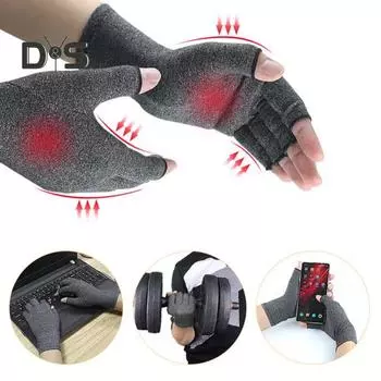 1 пара медицинских перчаток, эластичная обертка со сбалансированным давлением, легкие, аккуратные швы, дизайн с полупальцами для езды на велосипеде, вождения, фитнеса, сенсорного экрана, гор S серый