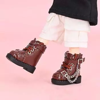 1 пара металлических цепочек Obitsu 11 Doll Boots Mini 1/12 Bjd Doll Boots Obitsu11 белый