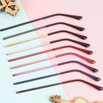 1 пара металлических противоскользящих универсальных сменных оправ для очков, аксессуары для очков, дужки чёрный